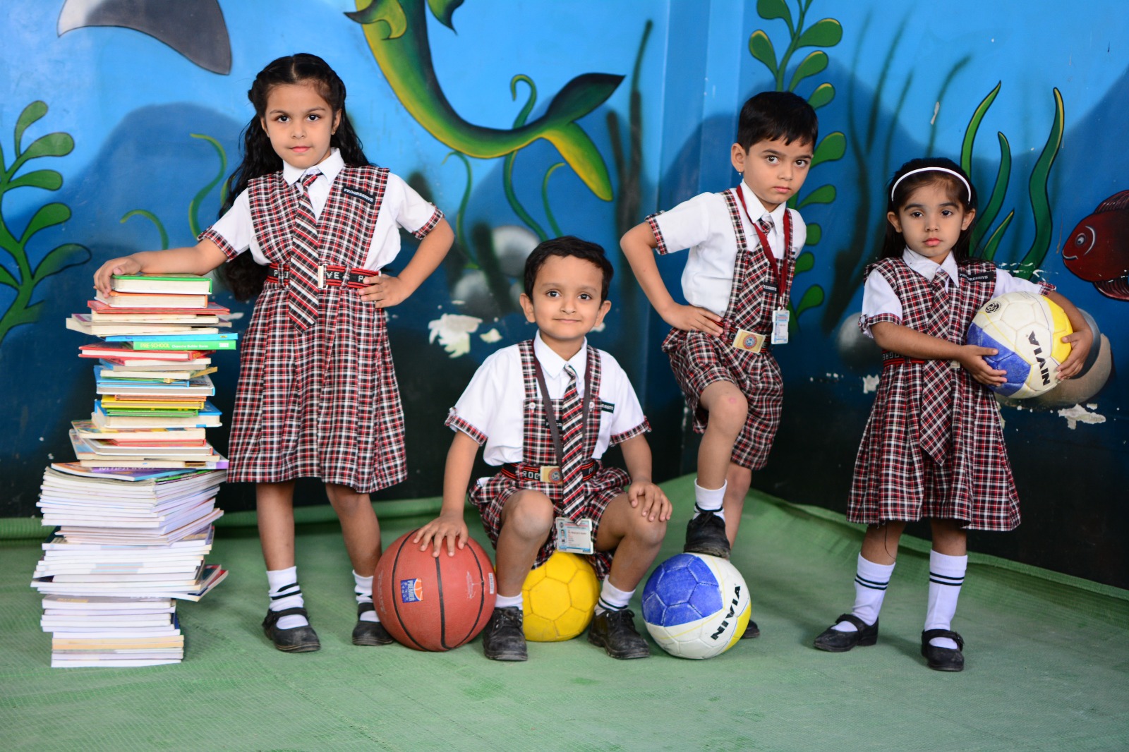 Children dressed in traditional attire for a cultural event